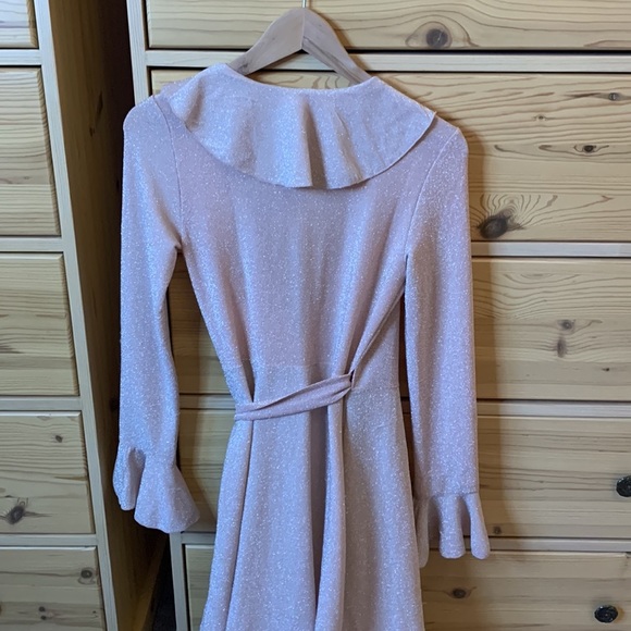 Free People One More Time Lurex Wrap Dress Size Extra Small - Picture 8 of 9